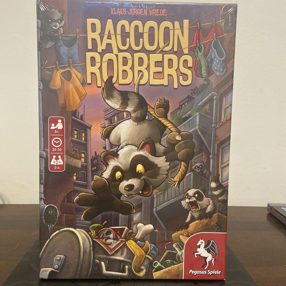 Brand New Sealed Box-Raccoon Robbers - Board Game - Pegasus Spiele